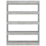 Book Cabinet/Room Divider Concrete Grey 100x30x135 cm 811758