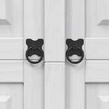 ZNTS Wardrobe Mexican Pine Corona Range 2 Doors White 282620