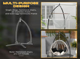 Hammock Chair Stand, Hanging Heavy Duty Metal Frame Hammock Stand with Chain, for Hanging Hammock T3398P314748