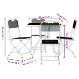 Garden Dining Set Anthracite Expanded metal mesh 5 Piece Set 3211810