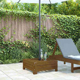 Parasol Base Cover Honey Brown Solid Wood Pine 825334