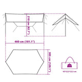 Camping Tarp Blue 460x305x210 cm Waterproof 94686