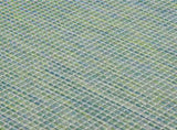 Outdoor Flatweave Rug 200x280 cm Turquoise 340805
