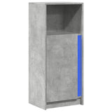 Sideboard with LED Concrete Grey 42.5x34x100 cm Engineered Wood 852155
