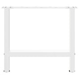 Coffee Table Legs White 2 pcs 60x cm Steel 4013285