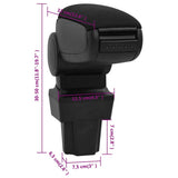 Car Armrest Black 11.5x32x cm ABS 154668