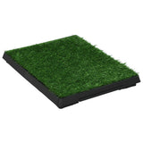 Pet Toilets 2 pcs with Tray & Faux Turf Green 63x50x7 cm WC 170767
