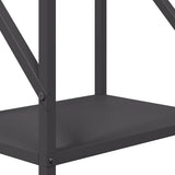 Firewood Rack Black 34x25x100 cm Cold-rolled steel 864323