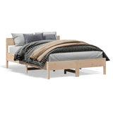 Bed Frame without Mattress 140x200 cm Solid Wood Pine 842750
