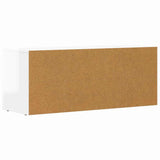 TV Cabinet High Gloss White 100 x 35 x 40 cm Engineered Wood 891268