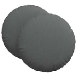 Seat Cushions 2 pcs Dark Grey 80 x 29 cm Fabric 42014232
