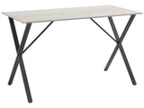 120 cm Rectangular Bar Table for 4 People, Modern Kitchen Table with Wood Effect Tabletop, Steel T3398P341423