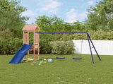 Outdoor Playset Natural wood, Blue Solid Douglas Fir wood Large 3155823
