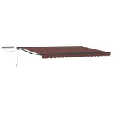 Electric Retractable Awning Brown and Anthracite 4 x 2 m 3421984