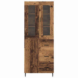 Highboard with Drawer 2 pcs Old Wood Engineered Wood 3415751