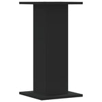 ZNTS Plant Stands 2 pcs Black 30x30x60 cm Engineered Wood 3307856