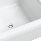 Sink Washbasin for Wall Mounting White 40x40x24 cm Resin 4002793