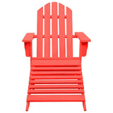 Garden Chair Red Solid fir wood Standard Detachable 315863