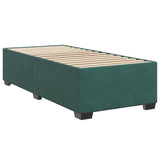 Box Spring Bed with Mattress Dark Green 90x190 cm Velvet 3286189