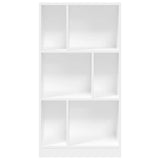 Bookcase White 57x28.5x107.5 cm Engineered Wood 848003