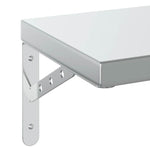 Wall Shelves 2 pcs 50x23.5 cm Silver Stainless Steel 3214510