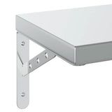 Wall Shelves 2 pcs 50x23.5 cm Silver Stainless Steel 3214510
