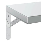 Wall Shelves 2 pcs 50x23.5 cm Silver Stainless Steel 3214510