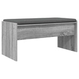 Hall Bench with Cushion Grey Sonoma 83 x 38 x 40 cm 891557