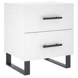 Bedside Cabinets 2 pcs White 40x35x47.5 cm Engineered Wood 827357