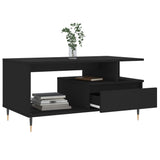 Coffee Table Black 90x49x45 cm Engineered Wood 831013