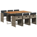 Garden Dining Set Grey, brown 3211094