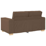 Sofa Set with Cushion 3 pcs Brown 220 x 78 x 84 cm Fabric 3324613