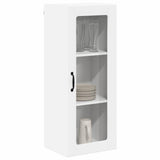 Wall Glass Cabinet LUCCA White 40 x 31 x 100 cm Engineered Wood 885095