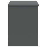 Bedside Cabinet Dark grey Solid pinewood Compact Bedside Cabinet 322226