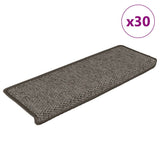 Stair Mats Self-adhesive Sisal-Look 30 pcs 65x21x4 cm Grey and Beige 3365884