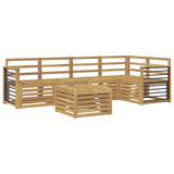 Outdoor Sofa Set 6 pcs White 59 x 59 x 37 cm Solid Acacia Wood 3391884