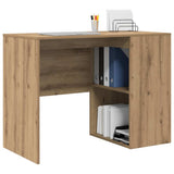 Desk with Shelf Artisan Oak 102 x 50 x 75 cm Engineered Wood 869545
