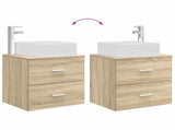 Wall-Mounted Sink Vanity Sonoma Oak 53 x 34.5 x 63 cm 890288