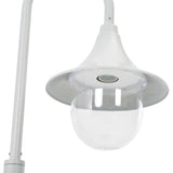 ZNTS Garden Post Light E27 120 cm Aluminium White 44210