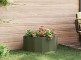 Planter Olive Green 60 x 30 x 35 cm Steel 883699