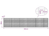 Gabion with 5 mm Wire and 5x2.5 cm Mesh 550x10x150 cm 3463517