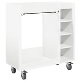 Golf Cabinet with Wheel Plain White 90 x 45 x 98 cm 899463