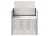 Garden Dining Chairs 2 pcs White PP 899963