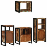 Bathroom Furniture Set 4 pcs Multicolour Solid Reclaimed Wood 3305671