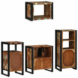 Bathroom Furniture Set 4 pcs Multicolour Solid Reclaimed Wood 3305671