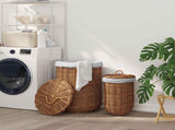 Laundry Basket 2 pcs Brown 42020974