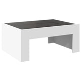 ZNTS Coffee Table with Infinity LED White 70x50x30 cm 847609