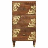 Sideboard with Drawer Brown 40 x 33 x 75 cm Solid Mango Wood 4018759