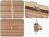 Venetian Blind Oak Look 130 x 130 cm 35 mm Solid Paulownia Wood 42015322