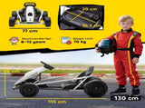 24V Electric Go Kart for Kids, Drift Ride-On Racing Go Kart with 2 Speeds, for Boys Girls Aged 8-12 T3398P348400